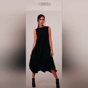 Metamorphazo Boho Chic Black  Sleeveless Dress NWT Size Medium